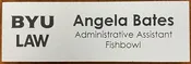 BYU Law - Name Badge, Silver