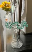 Czech Glass Handkerchief Vase - Elegant Decorative Centerpiece, Unique Art Glass Home Decor, Gift for Flower Lovers