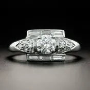Mid-Century .54 Carat Diamond Engagement Ring