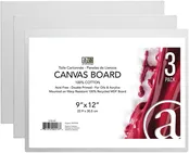 9″ x 12″ Canvas Board (3 Pack)