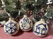 Christmas Ball Ornaments – Winter Wonderland (3 pieces.)