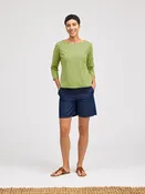 3/4 Slv Boatneck Top