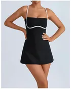Golf Tennis Dress with Pad Sports Set Yoga for Women Workout Pickleball Clothing Badminton Skorts Activewear