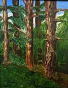 Back Yard Pine Grove — Portage Hill Art Gallery