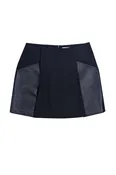 3.1 Phillip Lim - Black Mini Skirt w/ Leather Panels Sz 4