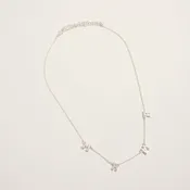 16 Inch Metal Puffy Mama Charm Mom Mother Ma Chain Necklace