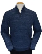 116 Atlantic Grid Jacquard Quarter Zip