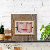 Weathered Barnwood Rustic Picture Frames for 4x6 & 5x7 Pictures