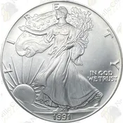 1991 American Silver Eagle - BU