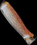 10" Chrome Black Edge UV Fish Flasher w/ No Fins