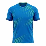 Soccer Intl™ Men's Electric Azure Soccer Jersey - Neon Velocity Performance Fit Athletic Shirt