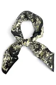 Ahead of Time Black Square Scarf