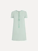 Beaded Bow-Detail Shift Dress