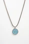 REYHAN HAKKI WOMENS 925 SILVER AQUA CZ TAG