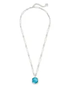 Davis Short Pendant Necklace in Silver