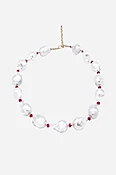 Baroque Pearl & Rubies Necklace