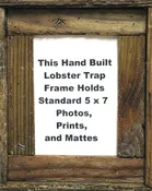 5" x 7" Lobster Trap Wood Picture Frame