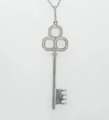14k White Gold 0.20 Carat Pendant