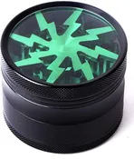 65mm Bolt Green Metal Spice Herb 4 Part Grinders