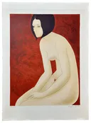 Alain Bonnefoit 1981 Signed Limited Edition Portrait of a Woman