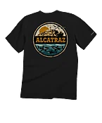 Alcatraz Sharks - Black Short Sleeve Crewneck T-Shirt