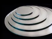 10" Glass Mirror Base - ROUND (12 Pcs)