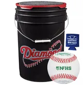 Diamond Sports Cushion Lid Bucket with 30 DOL-1 HS Baseballs