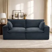 2 Pieces 2-Seat Modular Sectional Sofa (PAS-2637-LS+RS)