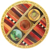 Stripes Abstract Lazy Susan