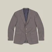 Arden Wool Silk Camel Blazer - Weathered Oak