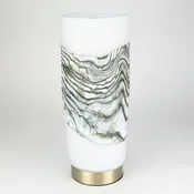 Alabaster Pillar Lamp in Green