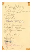 1957 Pittsburgh Steelers Team Signed GPC w/ Len Dawson Rookie Signature BAS LOA