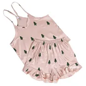 Bella Sleep + Spa - Woodland Tree - Cami + Ruffled Shorts PJ sets - Small
