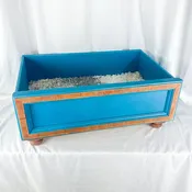 Custom Up-Cycled Drawer Dog/Cat/Pet Bed; Seashore Oceanside