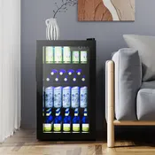 120 Can Beverage Refrigerator with Glass Door