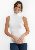 Basic Sleeveless Turtle Neck Top