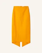 ASYMMETRICAL MIDI SKIRT IN PAPER AND VISCOSE
