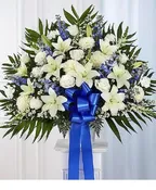148708 HEARTFELT SYMPATHIES BLUE AND WHITE