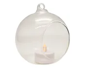 10cm (4-in) Hanging Glass Globe Wedding Decoration - Pack of 12