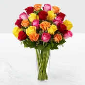 The FTD Bright Spark Rose Bouquet (two dozen roses)
