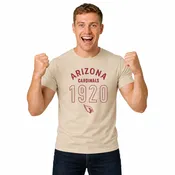 Arizona Cardinals  Big Date Tag-Less T-Shirt - Natural