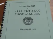1936 Pontiac  Shop Manual Supplement to 1935