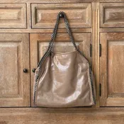Stella McCartney Shaggy Deer Small Tote Redwood