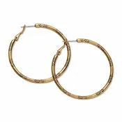 Large Hoop Charm Earring