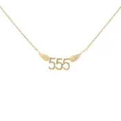 555 Angel Number Necklace (Gold Color) - TRANSFORMATION