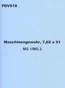 German MG-42 Operators Manual PDV 918 - English Translation