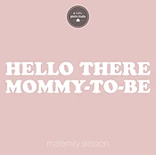 mom-to-be gift card — A Little Photo Studio design and print services