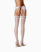 Ava Stockings 20D - Net-look construction, Rear seam