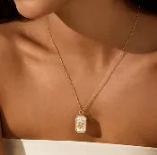 18" Mother of Pearl Sun Necklace
