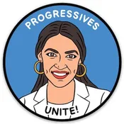 Alexandria Ocasio-Cortez Die Cut Sticker